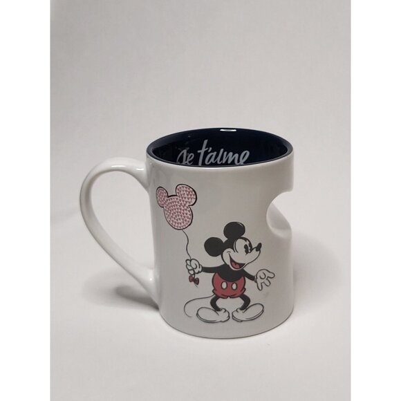 Disney Mickey Mouse Je’taime Coffee Mug Mickey XOXO Disney Parks - Picture 1 of 5